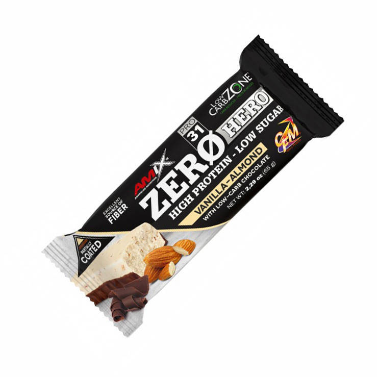 

Батончик Amix Nutrition Zero Hero, 65 грамм Ваниль-миндаль
