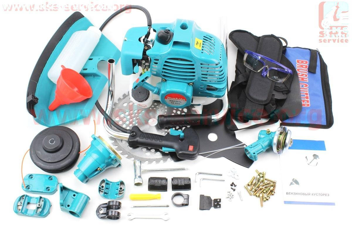 

Триммер (мотокоса) MAKITA 1E40F-5 - 2,9кВт (шпуля-1шт+нож 3Т-1шт+40Тпоб-1шт, труба D=28мм) (202368)