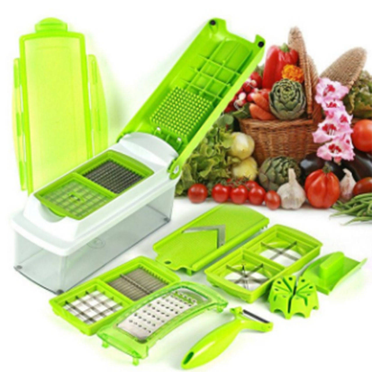 

Овощерезка Найсер Дайсер Плюс Nicer Dicer Plus (8828), Зелёный