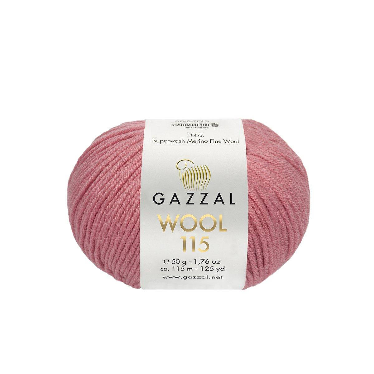

Gazzal Wool 115 (Газзал Вул 115) № 3322 розовый (Пряжа мериносовая, нитки для вязания)