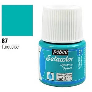 

Краска по светл.и темн.тканям нерастекающаяся "Setacolor Opaque" 45мл БИРЮЗОВЫЙ