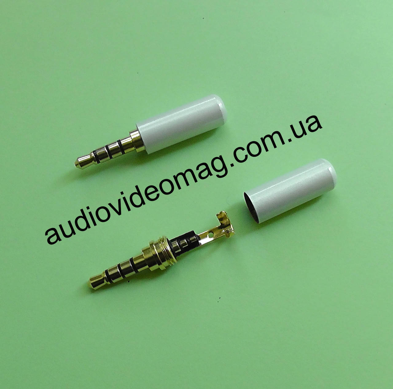 

Штекер 3.5 (4 pin) металлический, для гарнитур, цвет - белый