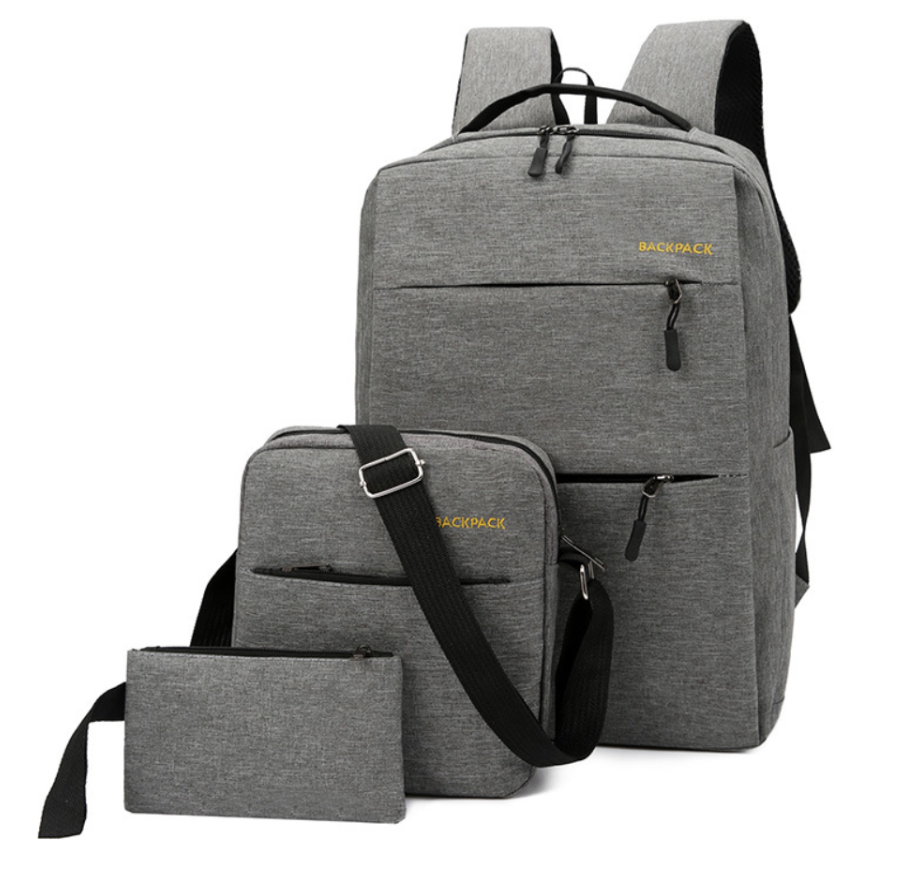 

Рюкзак 3в1 Городской рюкзак комплект серый 359