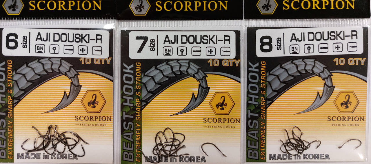 

Крючки Scorpion AJI DOUSKI-R № 2-12
