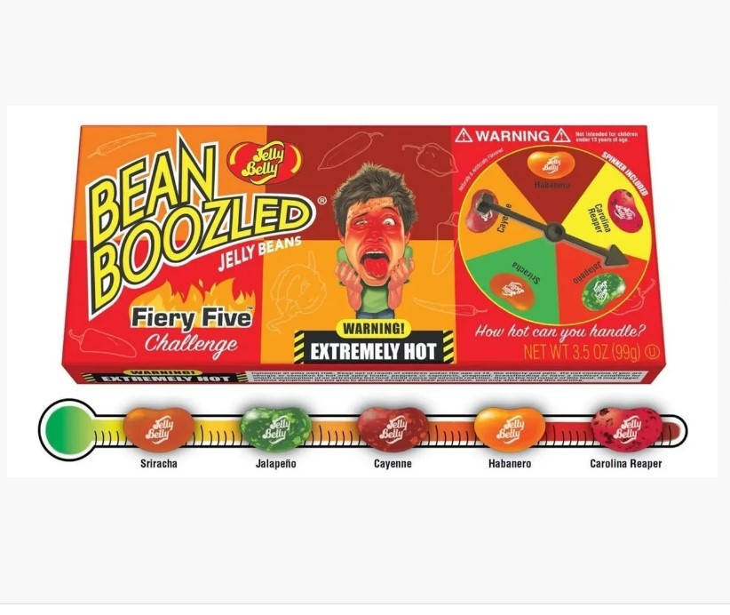 

JELLY BELLY Bean Boozled Fiery five Игра рулетка конфеты бин бузлд бобы