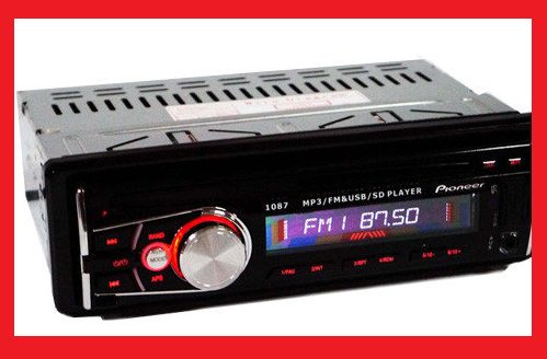 

Автомагнитола Pioneer 1087 ISO Съемная панель Usb+Sd+Fm+Aux+ пульт