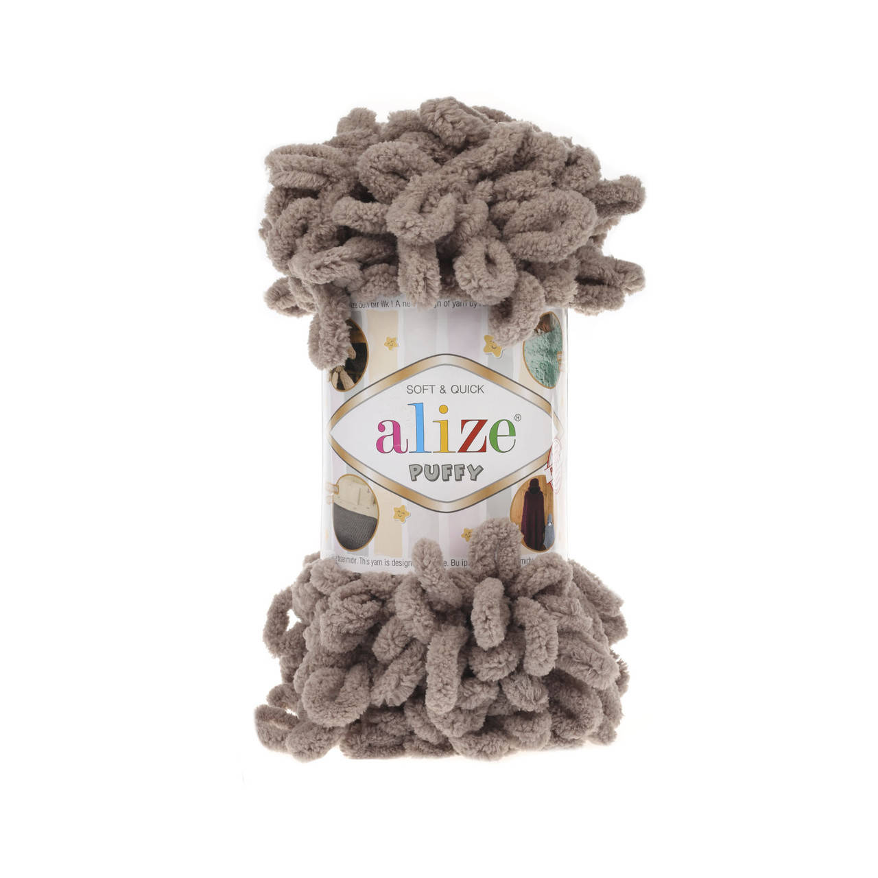 

Пряжа фантазийная Alize Puffy № 530