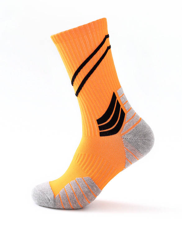 

Носки спортивные высокие для бега Оранжевые