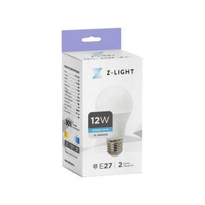 

Лампочка светодиодная LED Е27 12 Вт 6400К 1100Lm 220 вольт А60 Z-Light