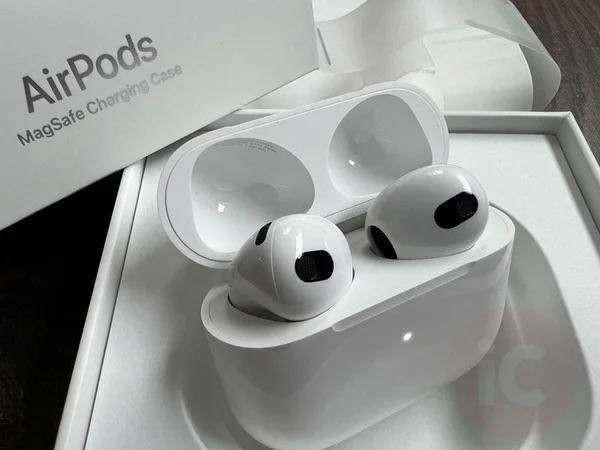 

Беспроводные наушники Apple AirPods 3 Bluetooth (белые) чип Airоha1562, Белый