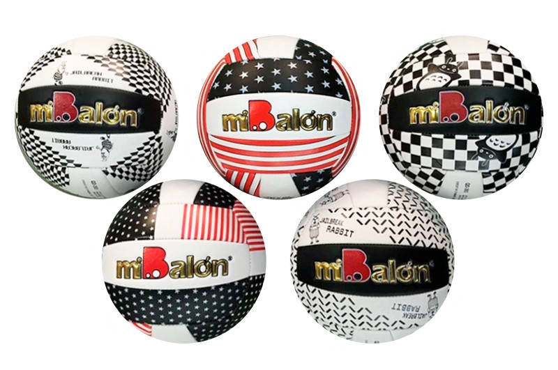 

М'яч волейбольний A-Toys miBalon білий з чорним BT-VB-0075