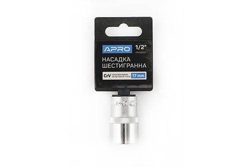 

Головка насадка сменная шестигранная CrV 1/2 APRO 17