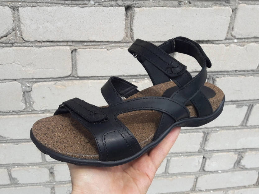 

Сандалии мужские Step Wey кожаные черные (р.44), Черный