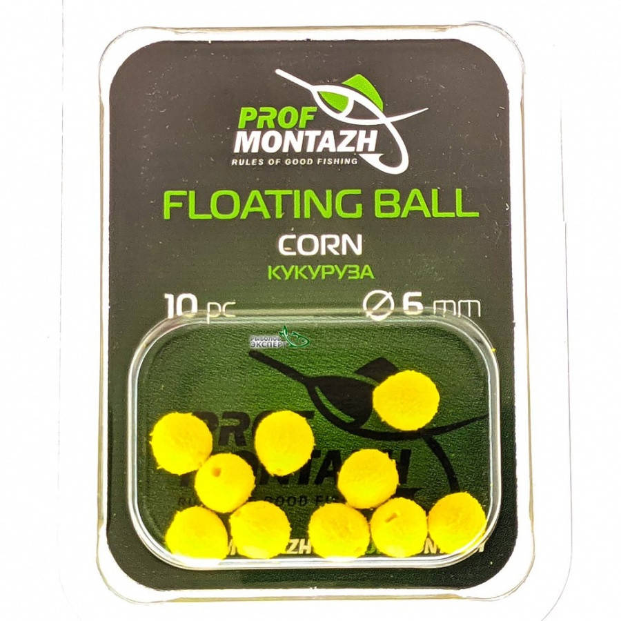 

Насадка плавающая ProfMontazh Floating Ball 4мм Кукуруза (10шт/уп)