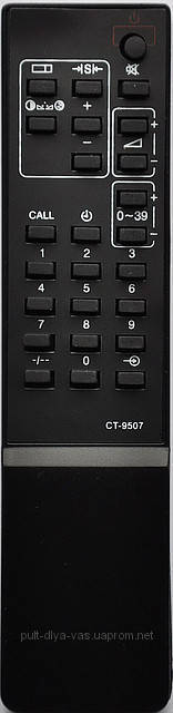 

Пульт от телевизора TOSHIBA. Модель CT-9507, Черный
