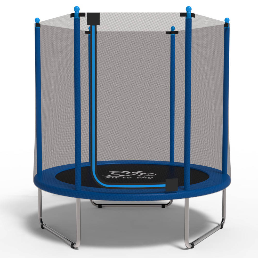 

Батут FitToSky 152см с сеткой синий