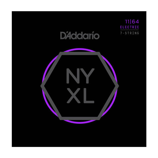 

Струны для электрогитар D`ADDARIO NYXL1164 NYXL MEDIUM 7-STRING 11-64