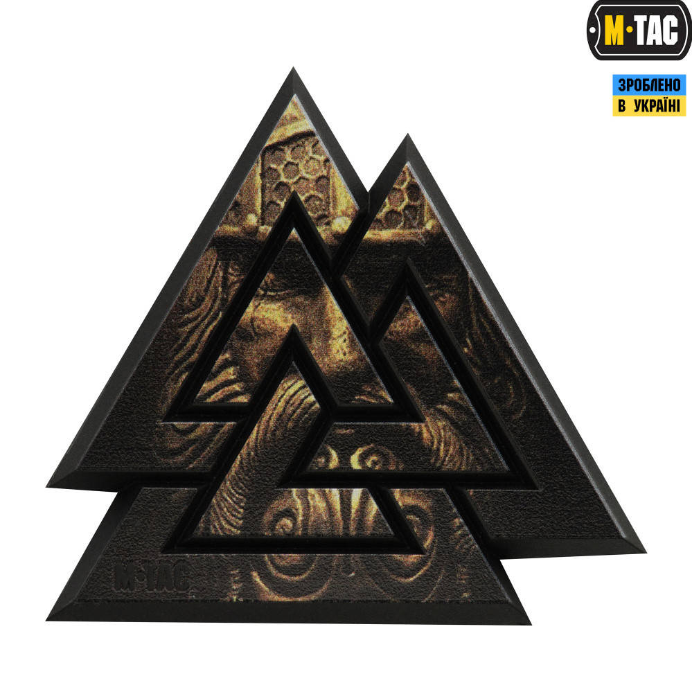 

Патч M-Tac Валькнут 3D ПВХ Black/Coyote