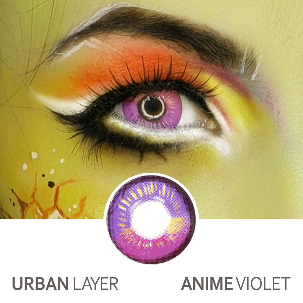 

Контактные цветные линзы Urban Layer Anime Violet