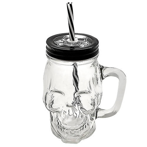 

Чашка-банка с закручивающейся крышкой и трубочкой "Череп" 500мл R29807 (36шт)