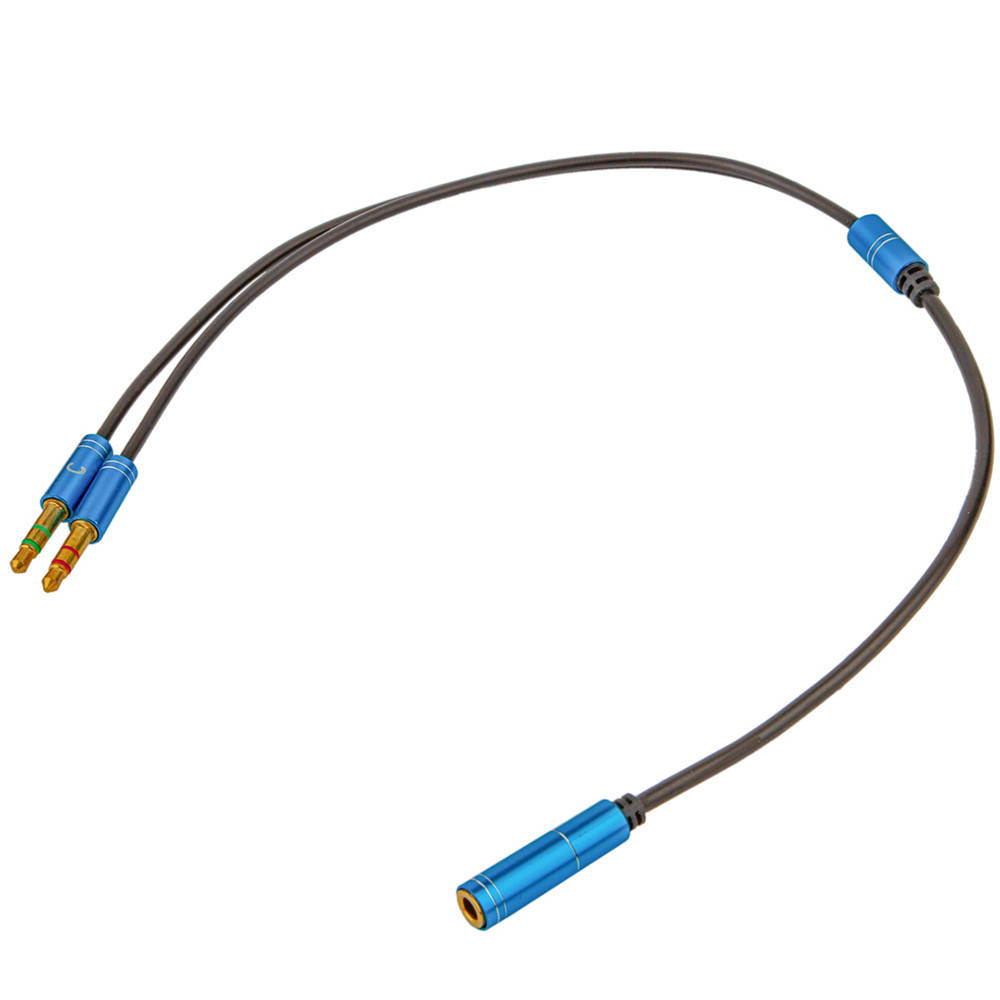 

Переходник для наушников Kotion Each 4pin 3.5 мм F - 2 x 3pin 3.5 мм M 0.38 м Black/Blue (MYA-1F2M-BB)