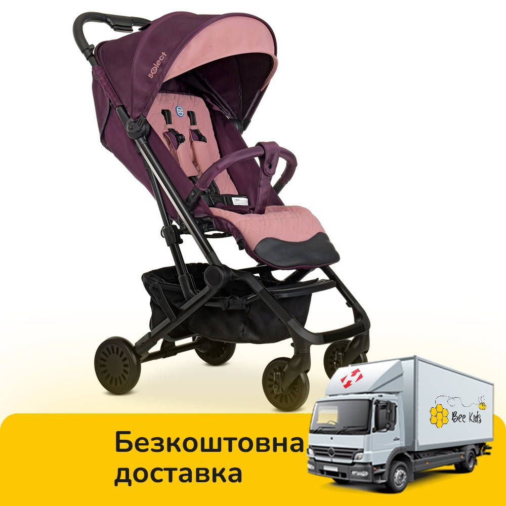 

Детская прогулочная коляска EL CAMINO ME 1070 SELECT Plum Фиолетовый