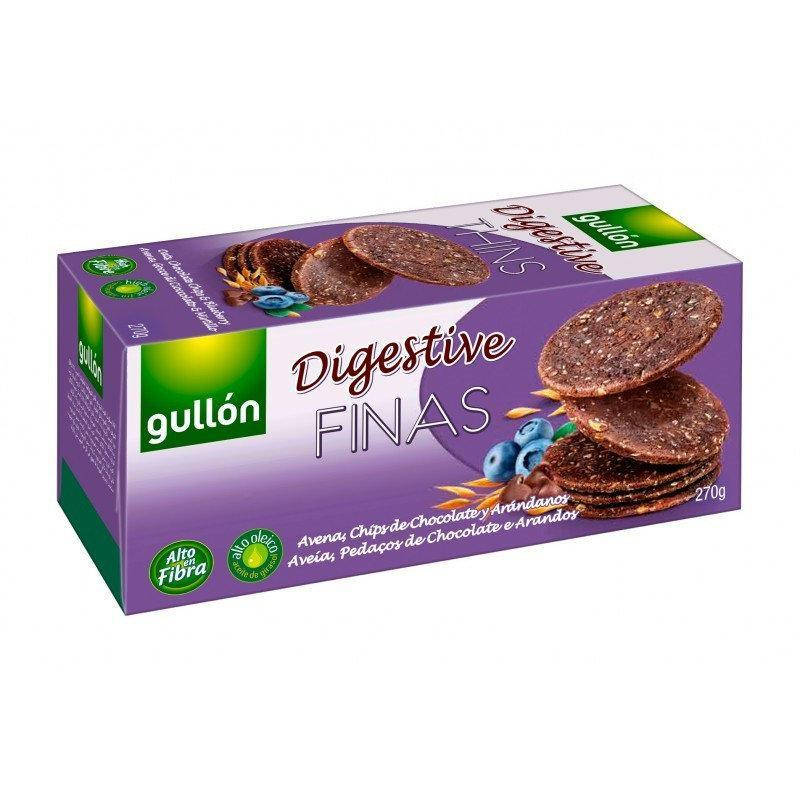 

Печенье злаковое с черникой Digestive Thins Gullon 270 г Испания