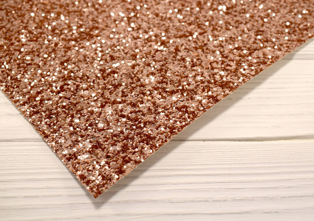 

Кожзам с крупными блестками (20х27см) - №2 розовое золото