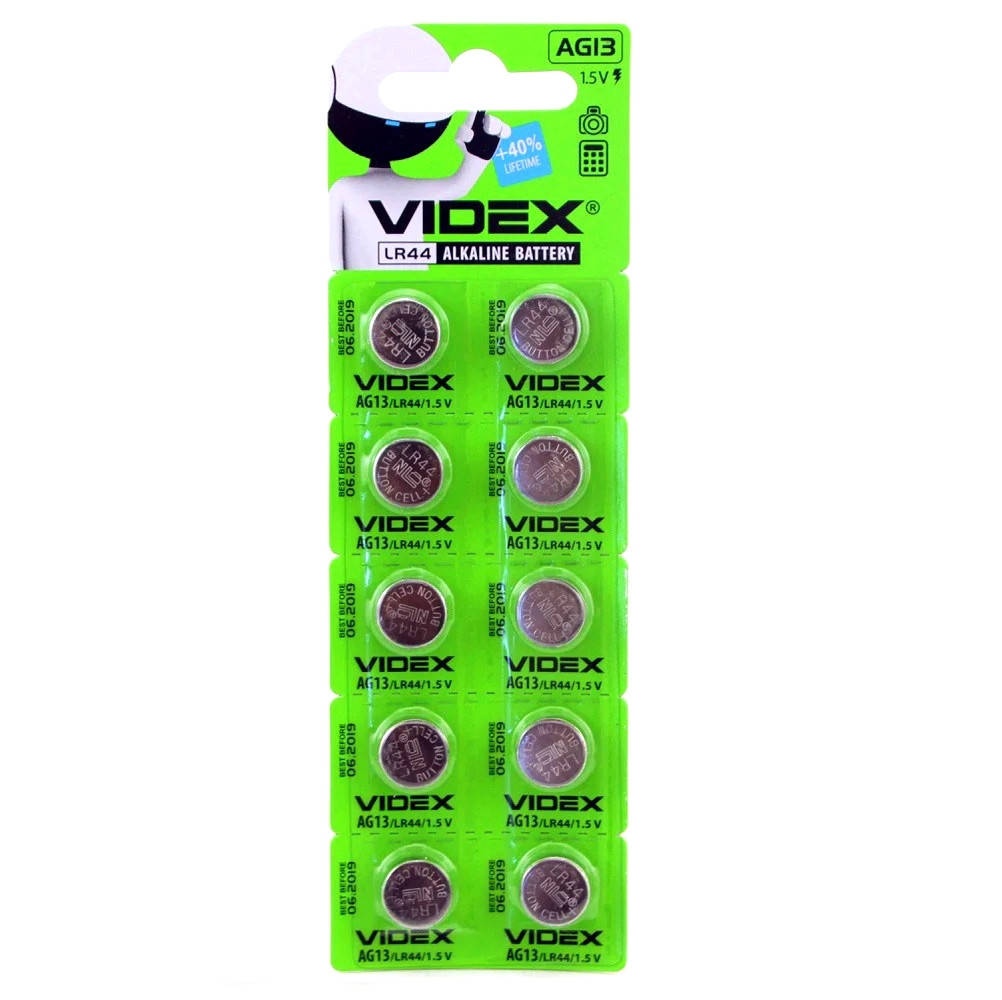 

Батарейка алкалиновая Videx AG13 LR44 GP76A Щелочная
