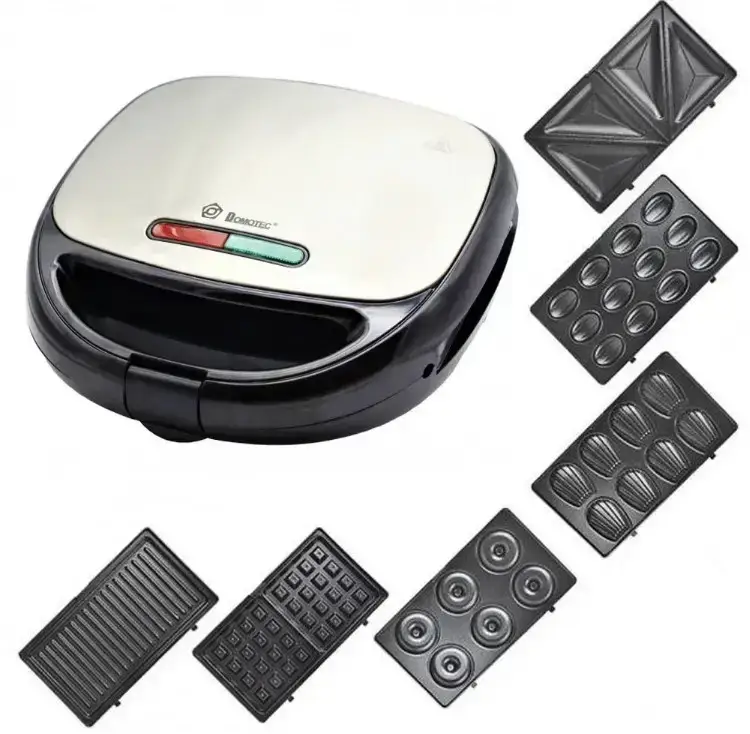 

6 в 1 бутербродница/ сендвичница/ вафельница/ орешница/ Domotec