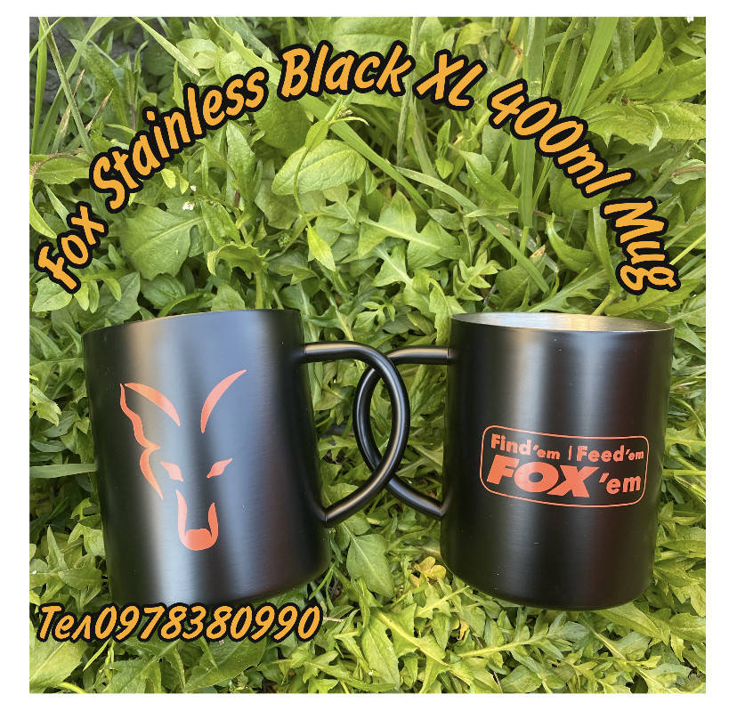 

Кружка Fox Stainless Black XL 400ml Mug, Черный