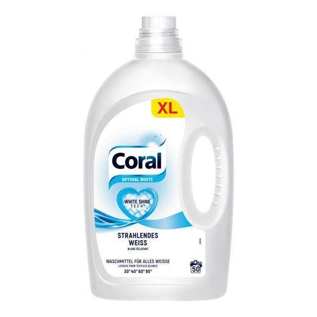 

Порошок-гель д/стирки CORAL White д/белых тканей 2,5L 50 стирок