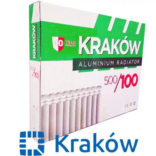 

Радиатор алюминиевый KRAKOW 500/100, Белый