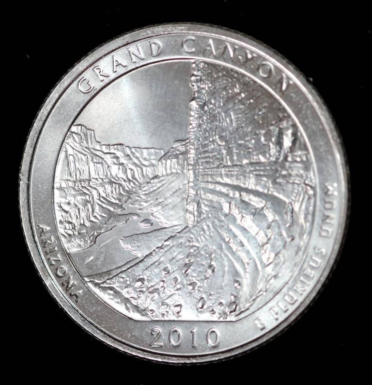 

Монета США 1/4 доллара 2010 г. Национальный парк Гранд-Каньон