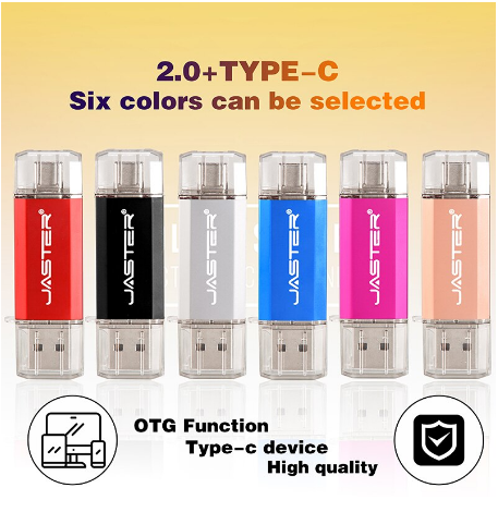 

Двухсторонняя флешка USB + Type-C Jaster флешка 64GB