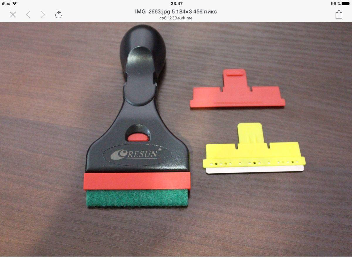 

Професcиональный скребок для чистки стекол аквариума Resun (Ресан) Delux DS 05