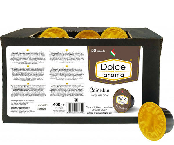 

Кофе в капсулах Dolce Aroma Colombia Lavazza Blue 50 шт