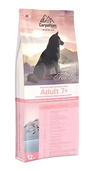 

Carpathian Pet Food – Adult 7+(3 кг) Для собак пожилого возраста (старше 7 лет)