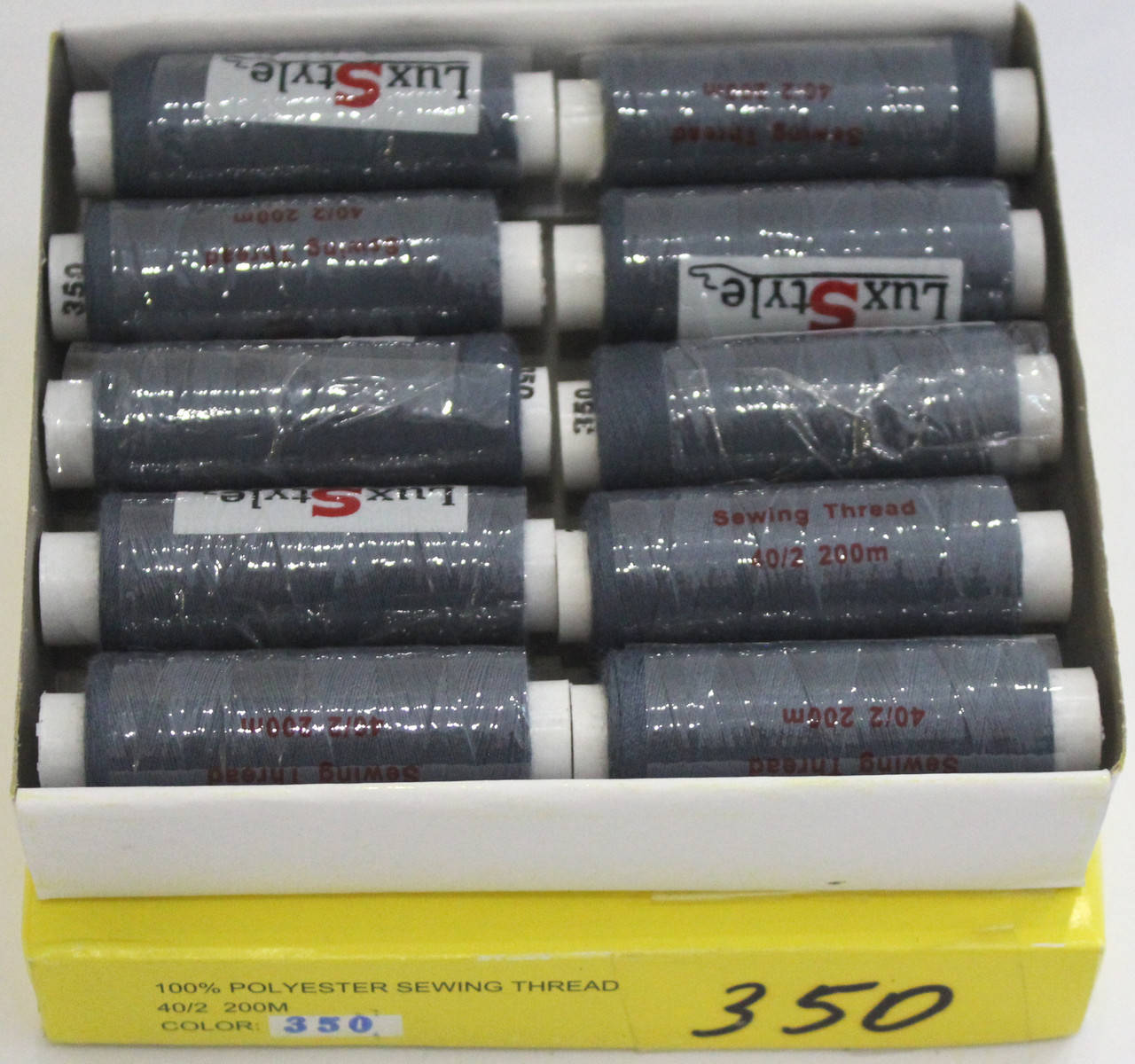 

Нитки швейные LuxStyle 40/2-200м (100% полиэстeр) №350, Разные цвета