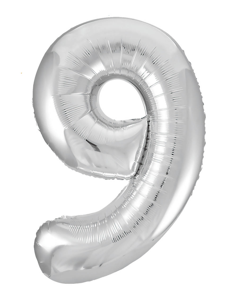 

Фольгована цифра Agura "9" Slim срібло в упаковці, Серебристый