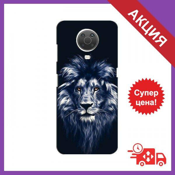 

Силиконовый чехол для Нокиа / Чехол с изображением на Nokia G20 / Силиконовый бампер на Nokia G20 (Лев -