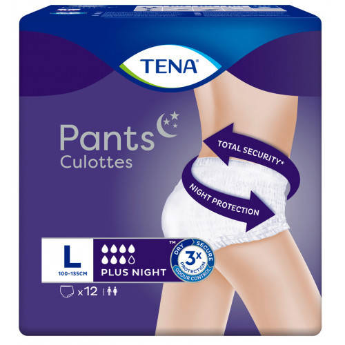 

Впитывающие трусы-подгузники для взрослых Tena Pants Plus Night Large (ночные) 12 шт.