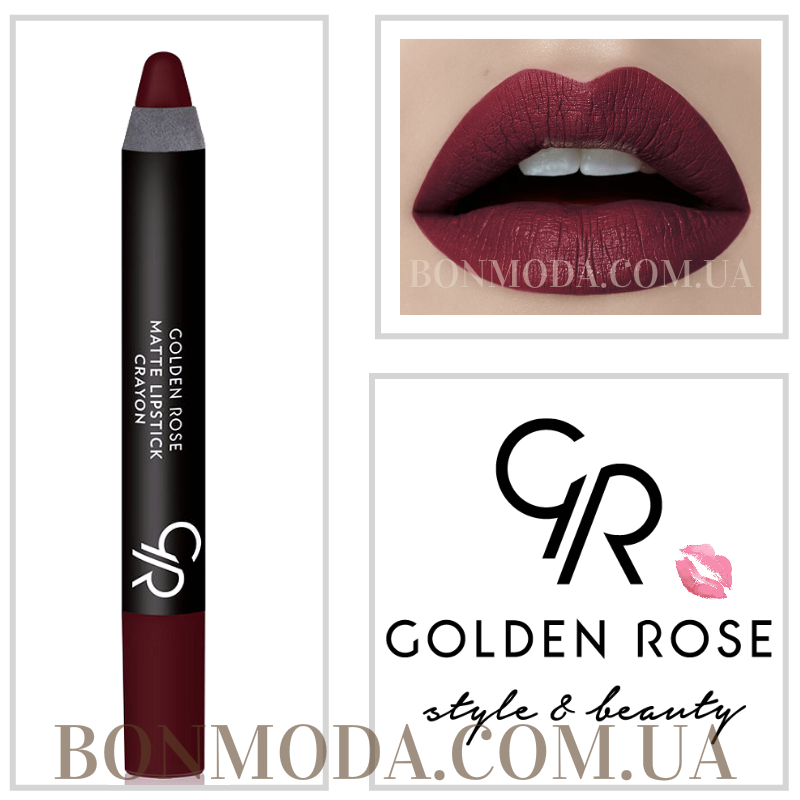 

Матовая помада карандаш Golden Rose Matte Lipstick Crayon № 02
