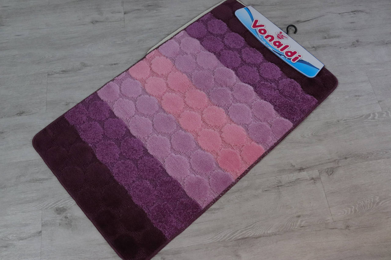 

Коврики в ванную и туалет н-р 2 шт Vonaldi 100*60 см, Сиреневый