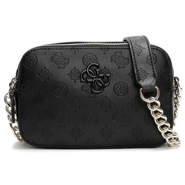 

Женская прямоугольная сумка кросс-боди на цепочке GUESS ELLIANA черная, Черный