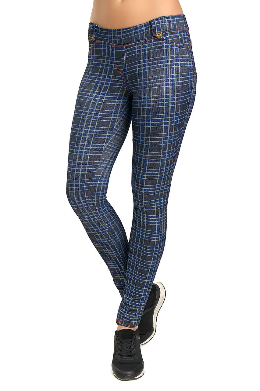 

Женские леггинсы в клетку (40-44)