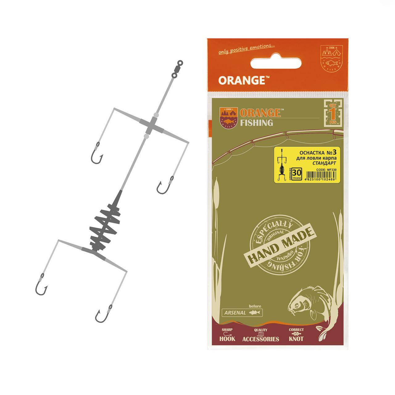 

Оснащення коропове ORANGE #3 Spring 30 гр