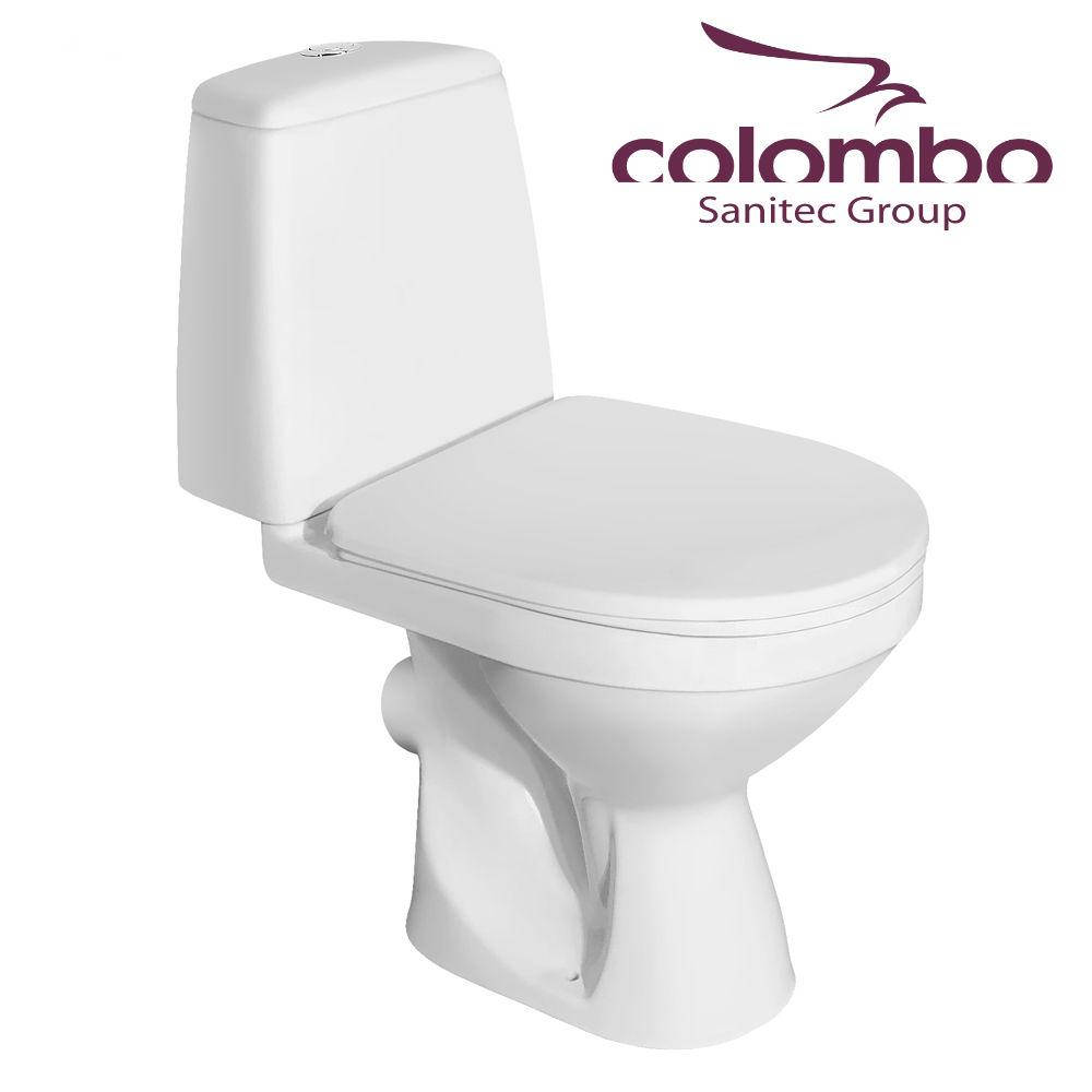 

Унитаз напольный компакт Colombo "Пульс" горизонтальный выпуск, Белый