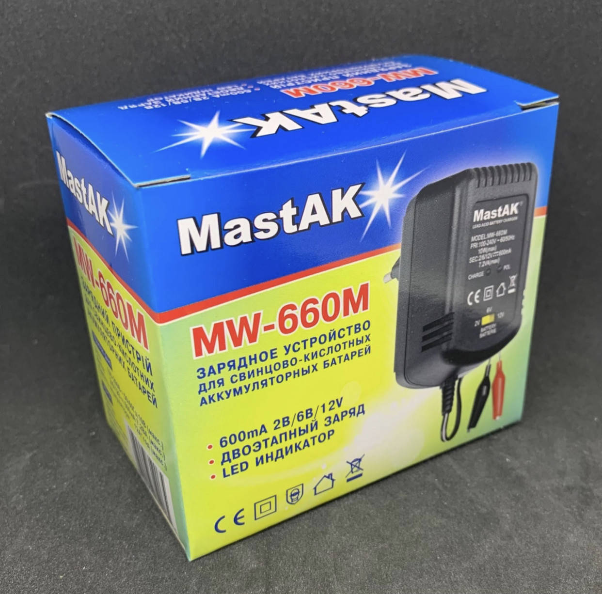

Зарадное устройство MW-660M MastAK для 6/12в свинцово кислотных аккумуляторов