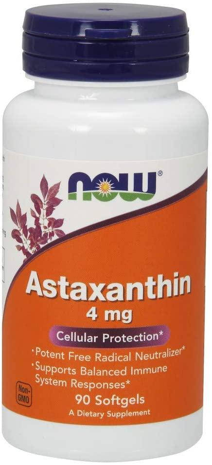 

Астаксантин Now Foods Astaxanthin 4mg 90 гелевых капсул